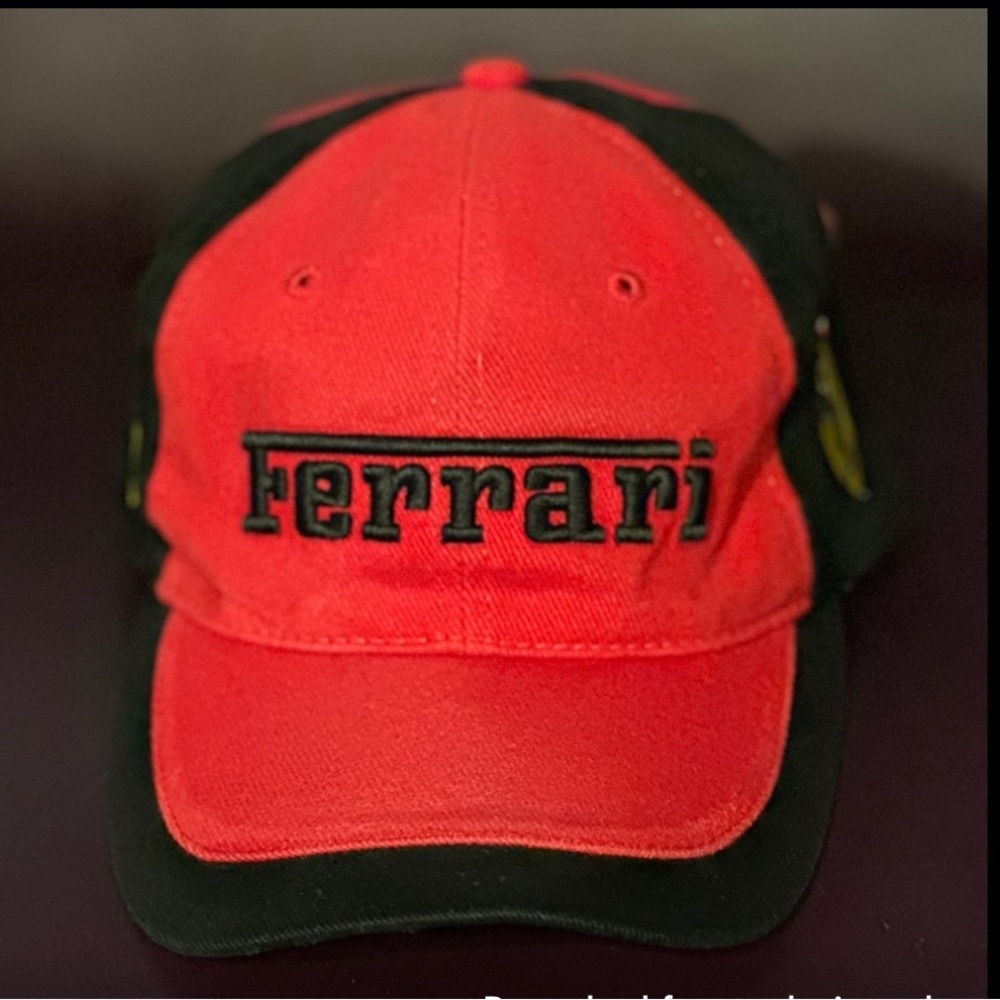 Ferrari Red and Black Cap